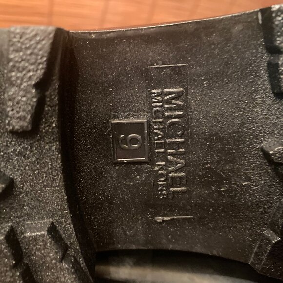 Michael Kors Black Rubber Booties Size 9 EUC - Picture 7 of 8